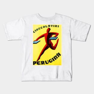 CIOCCOLATINI PERUCINA by Federico Seneca 1929 Vintage Italian Chocolates Advertising Art Kids T-Shirt